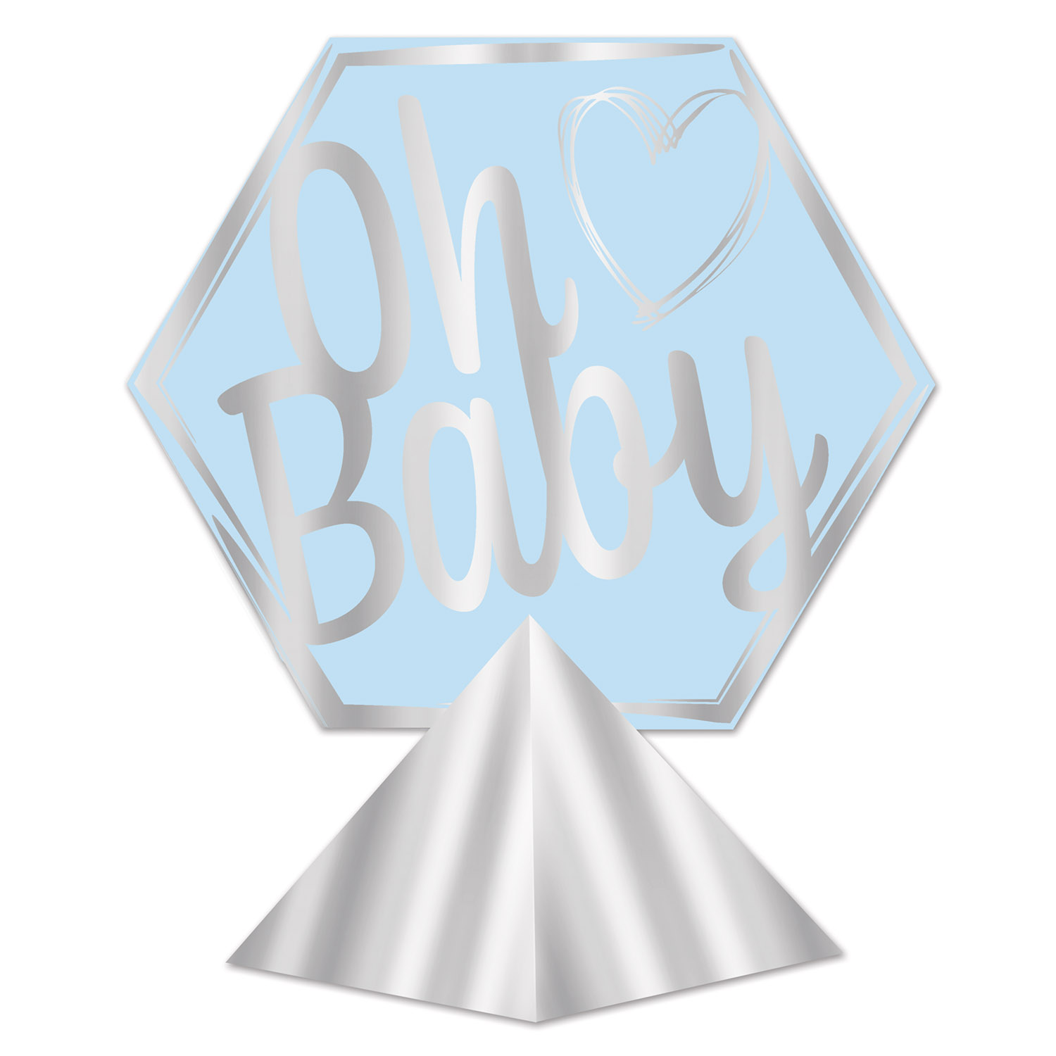 3-D FOIL OH BABY CENTERPIECE (12) image