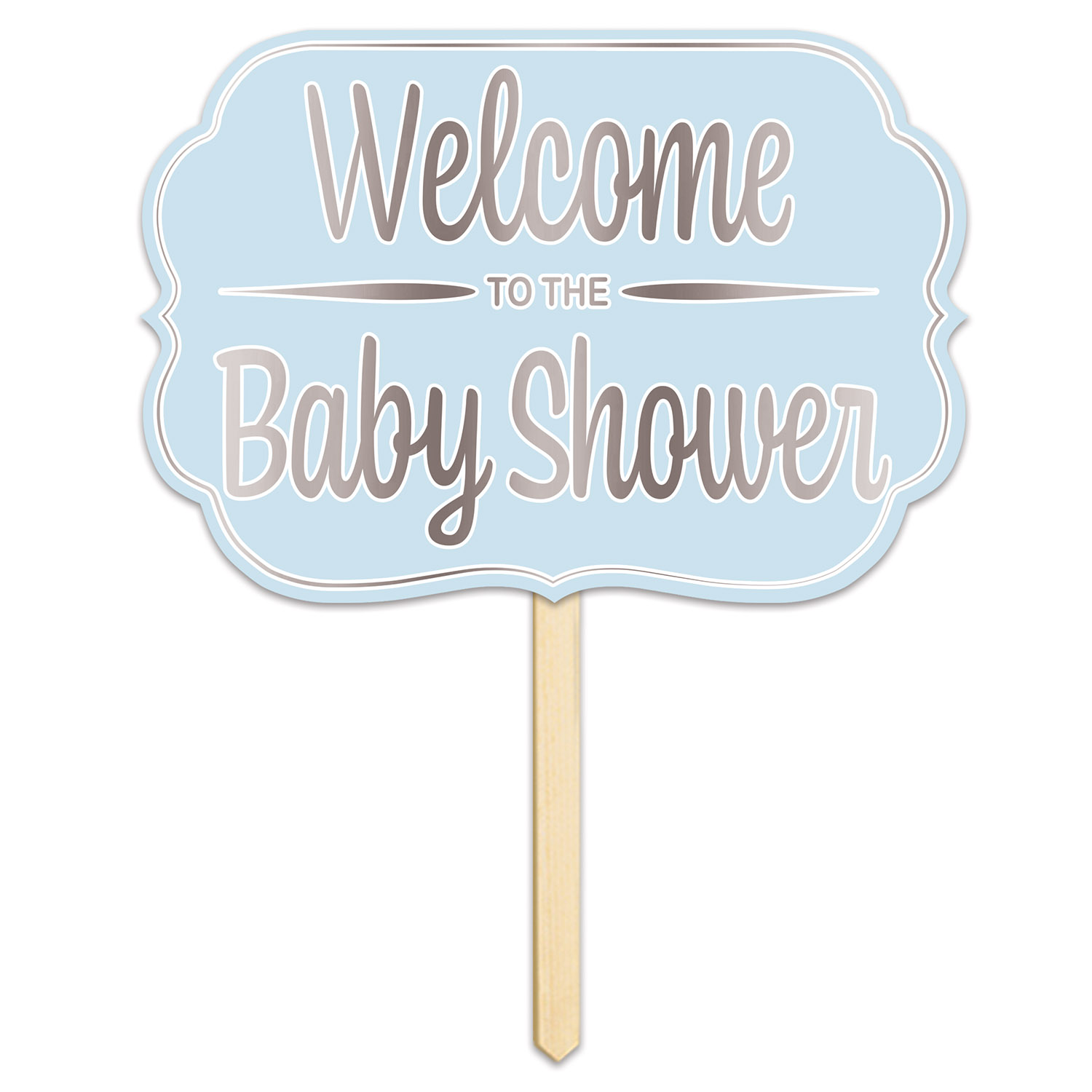 FOIL WELCOME TO THE BABY SHOWER YARD SIGN (6) image