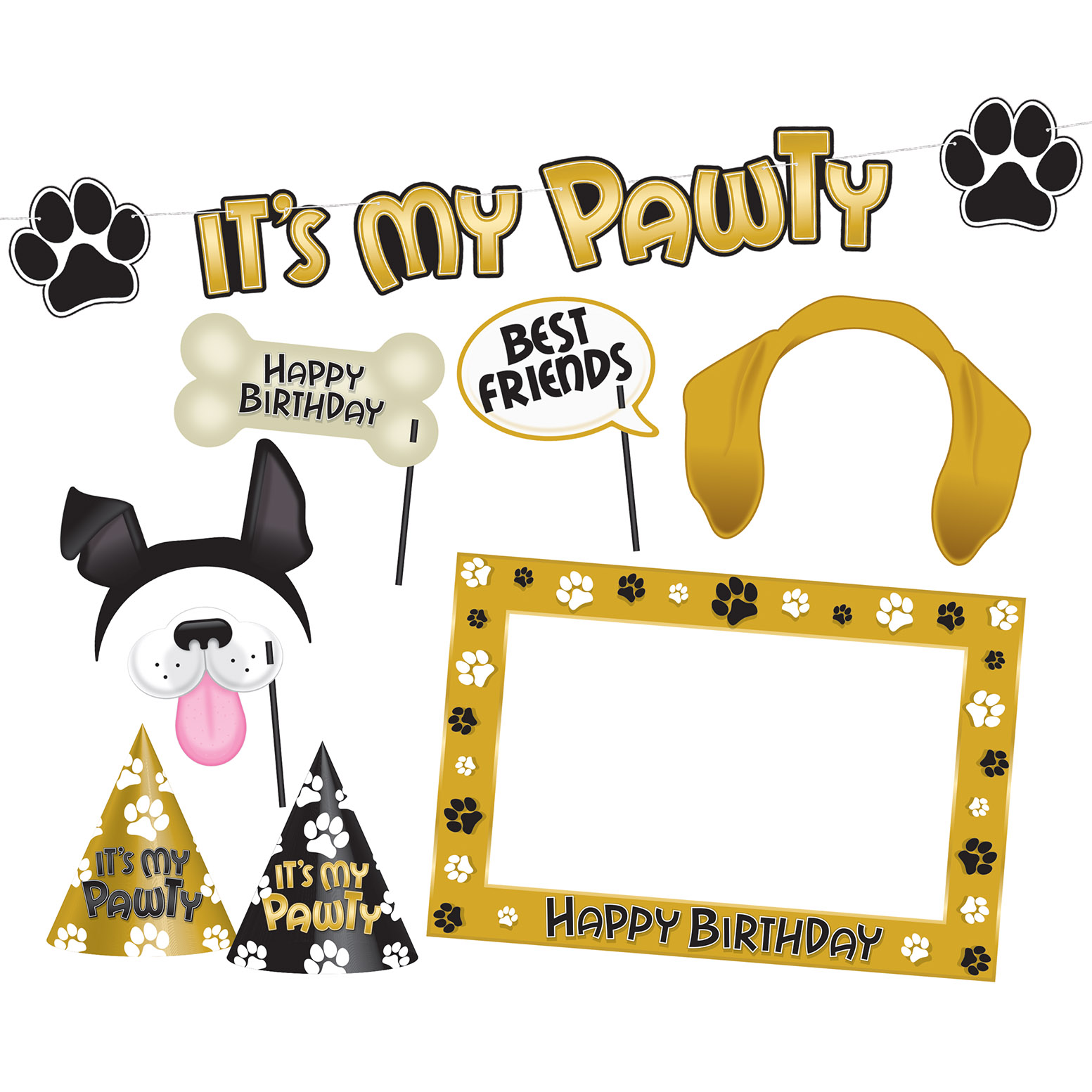 Dog Birthday Party Kit (12) image