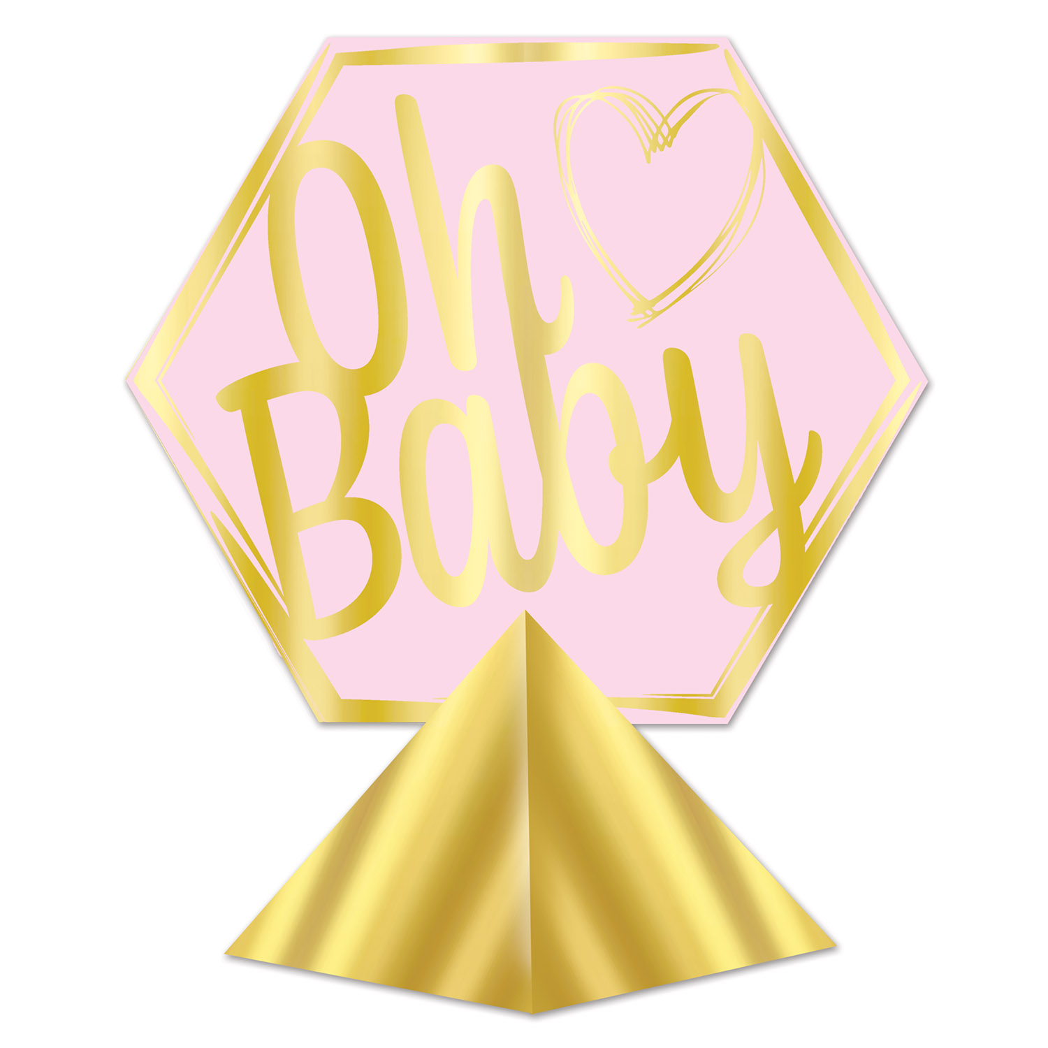 3-D FOIL OH BABY CENTERPIECE (12) image