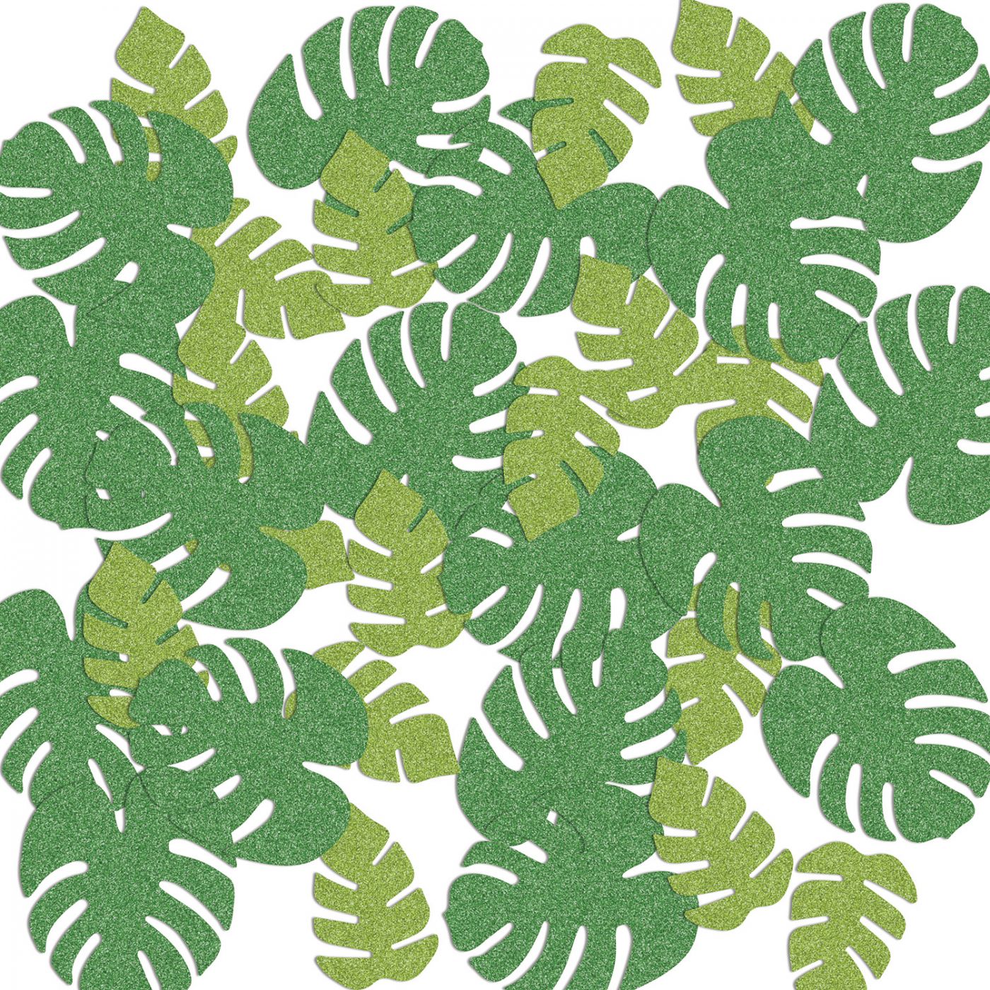 Tropical Palm Leaf Deluxe Sparkle Confetti (12) image