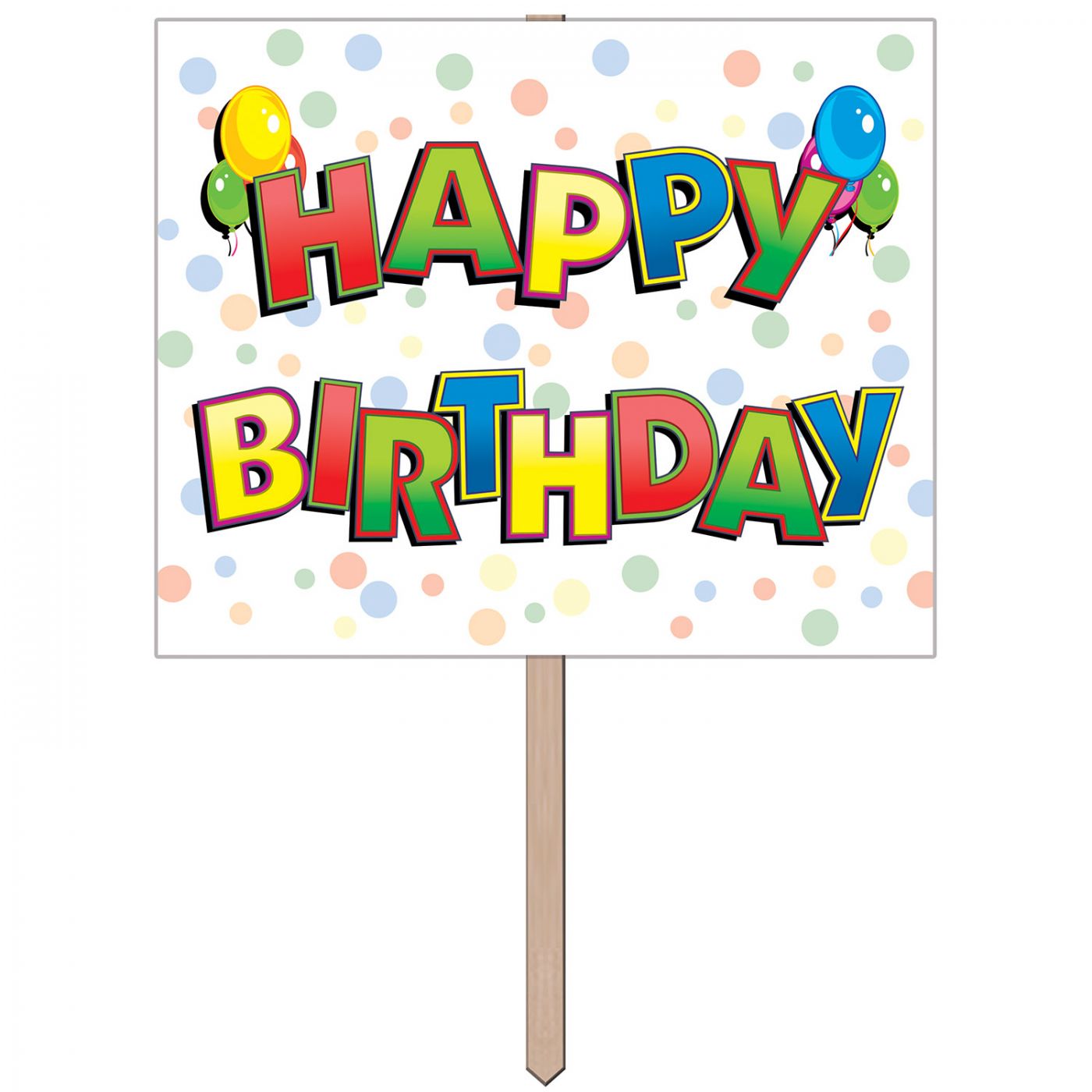 Happy Birthday Yard Sign image