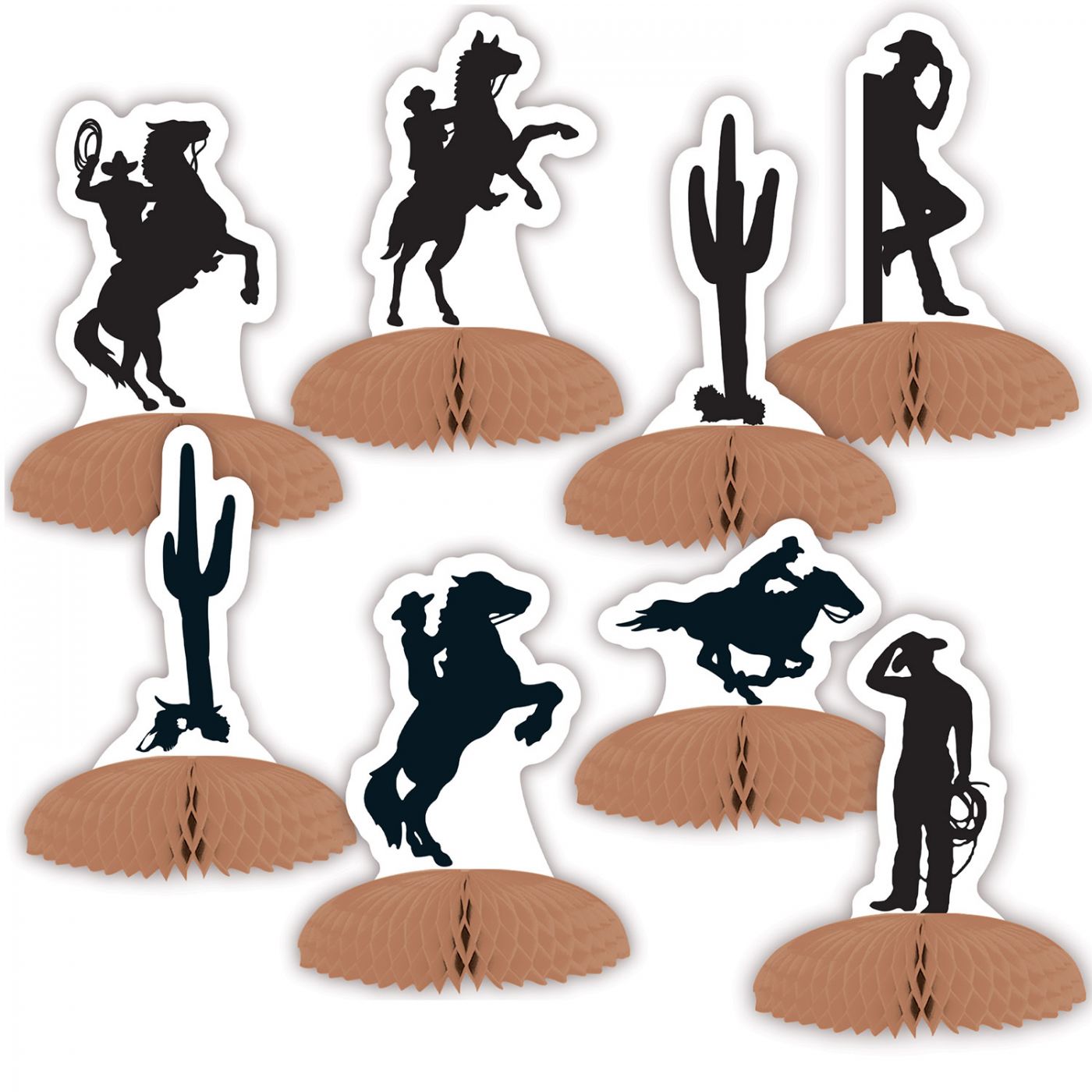 Western Silhouette Mini Centerpieces (12) image