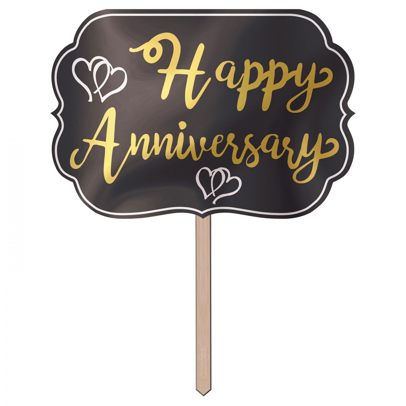Foil Happy Anniversary Yard Sign (6) image