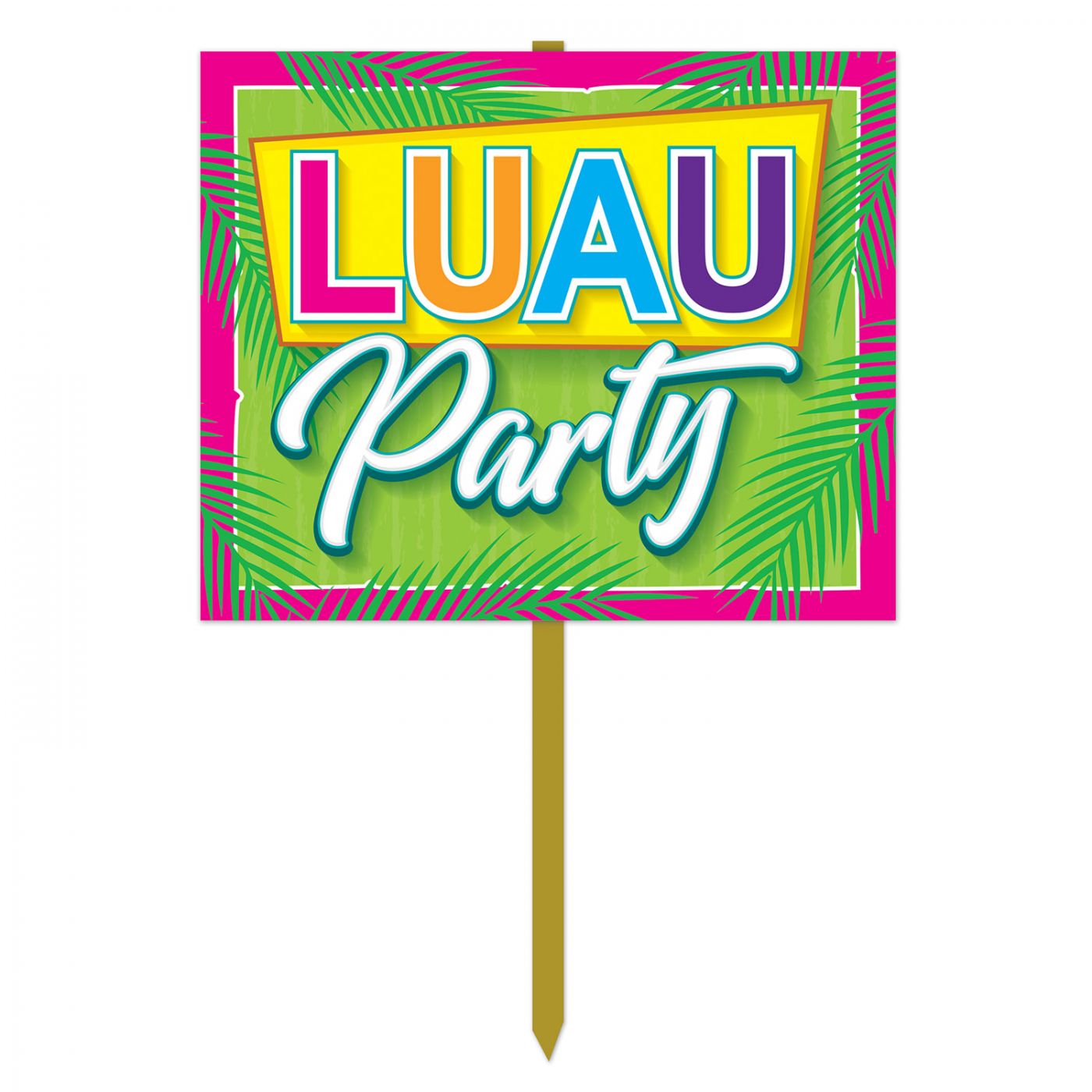 Luau Party Yard Sign image