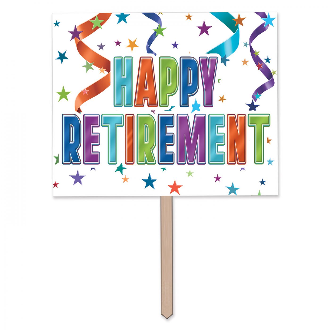 Happy Retirement Yard Sign image