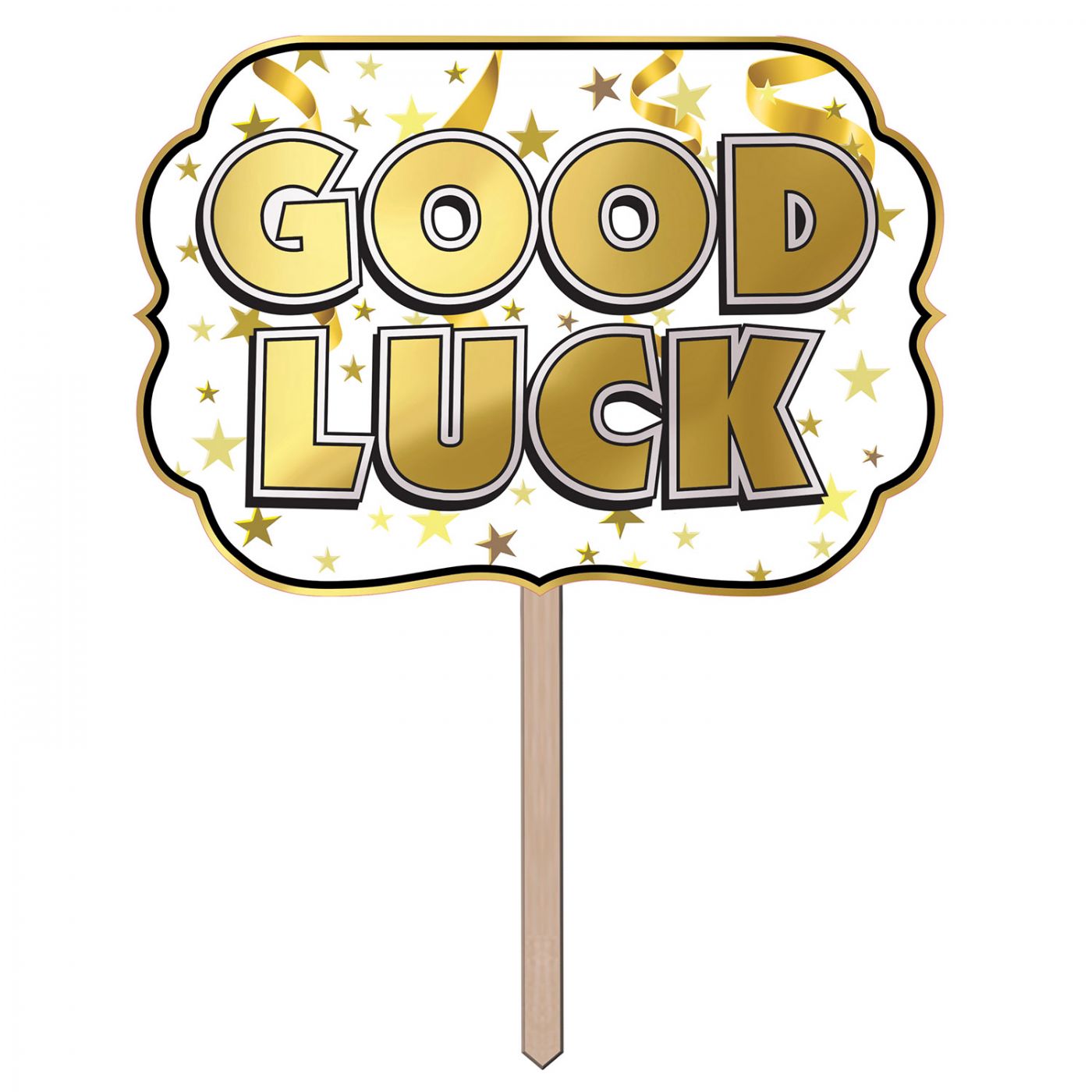 Foil Good Luck Yard Sign (6) image
