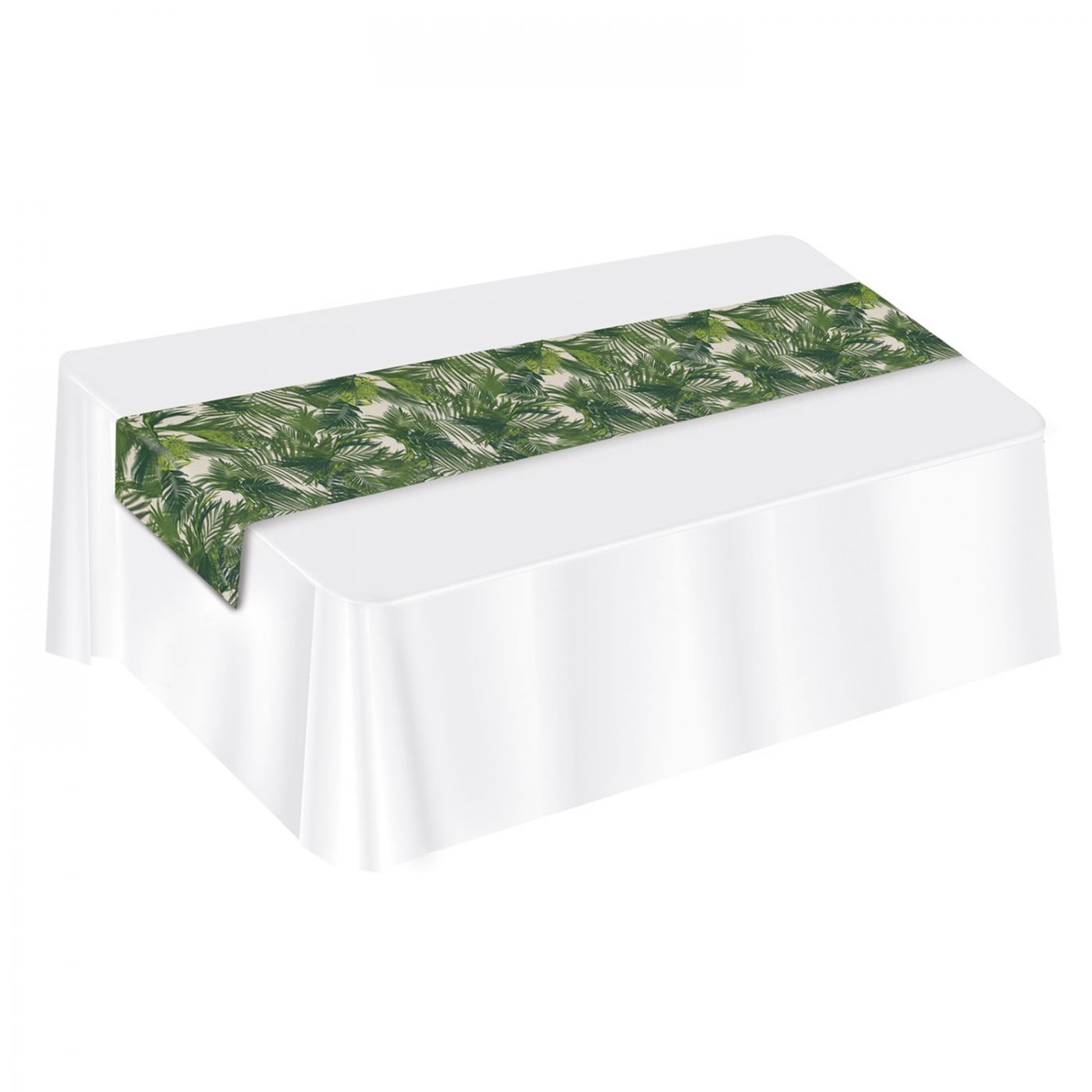 Palm Leaf Fabric Table Runner (12) image
