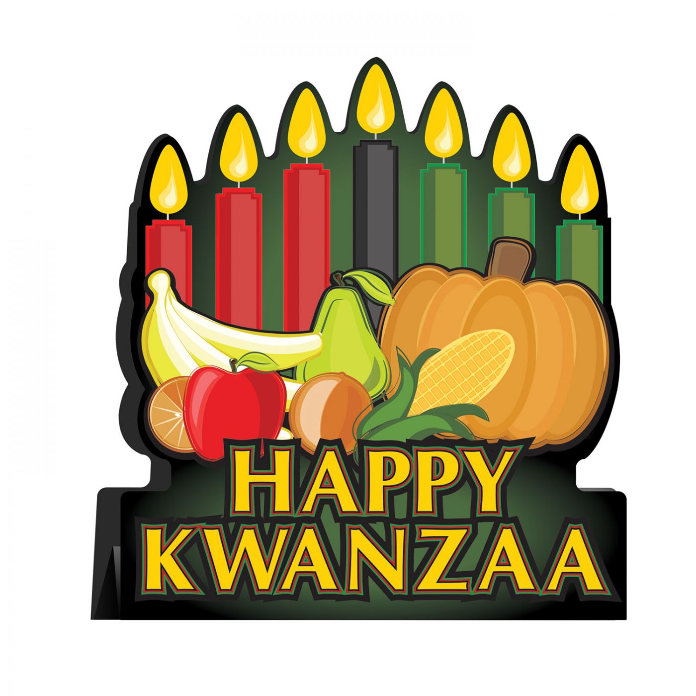 3-D Happy Kwanzaa Centerpiece (12) image