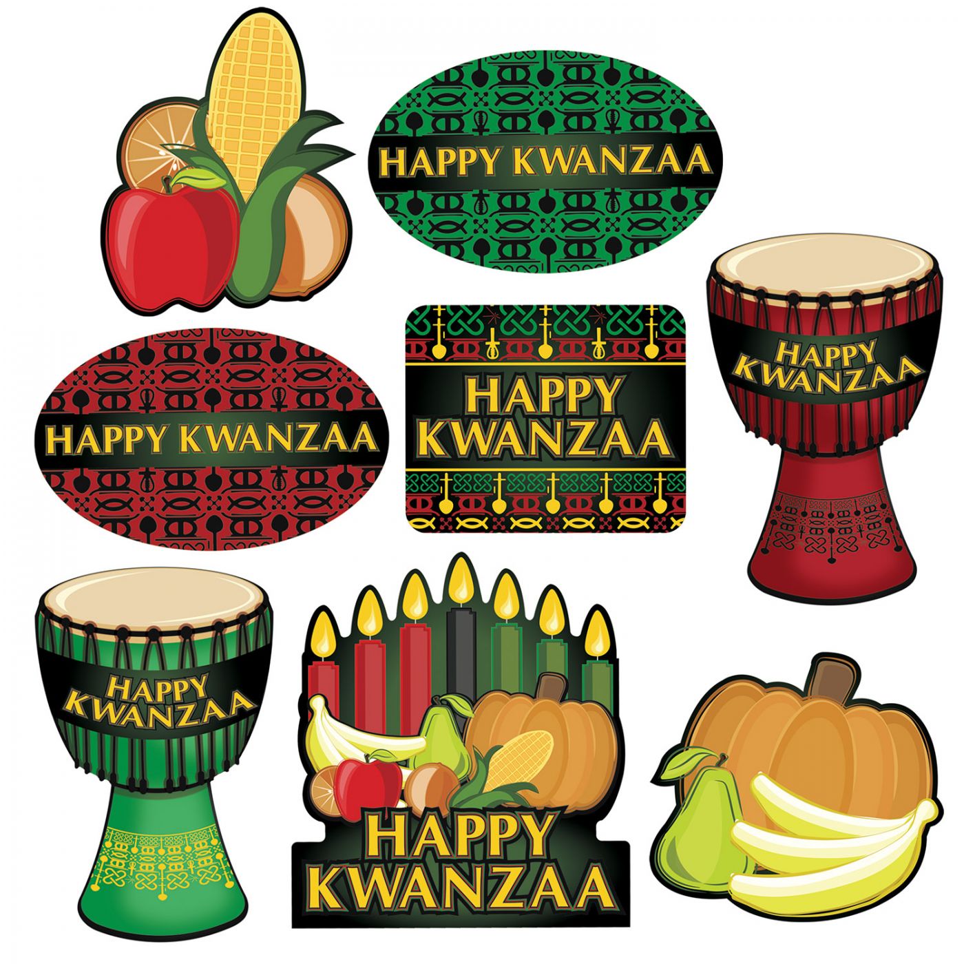 Happy Kwanzaa Cutouts (12) image