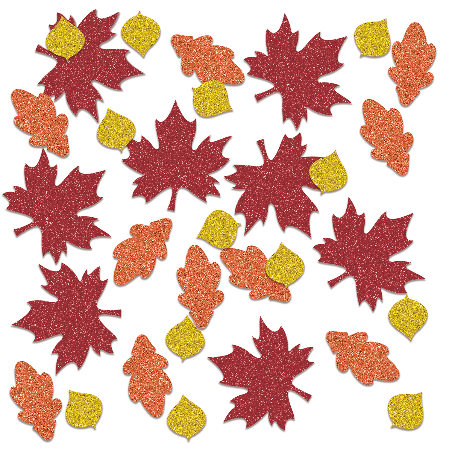 Fall Leaf Deluxe Sparkle Confetti (12) image