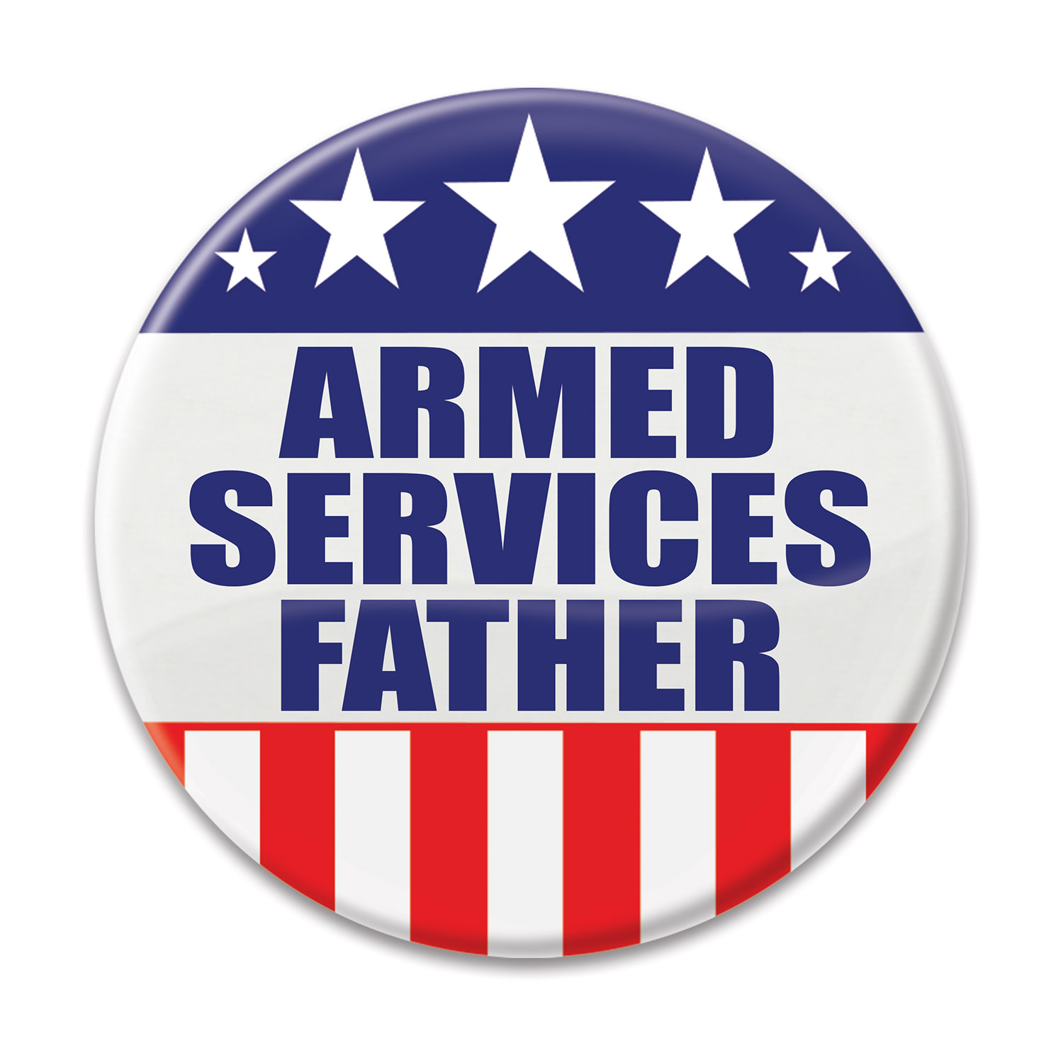 ARMED SERVICES FATHER BUTTON (6) image