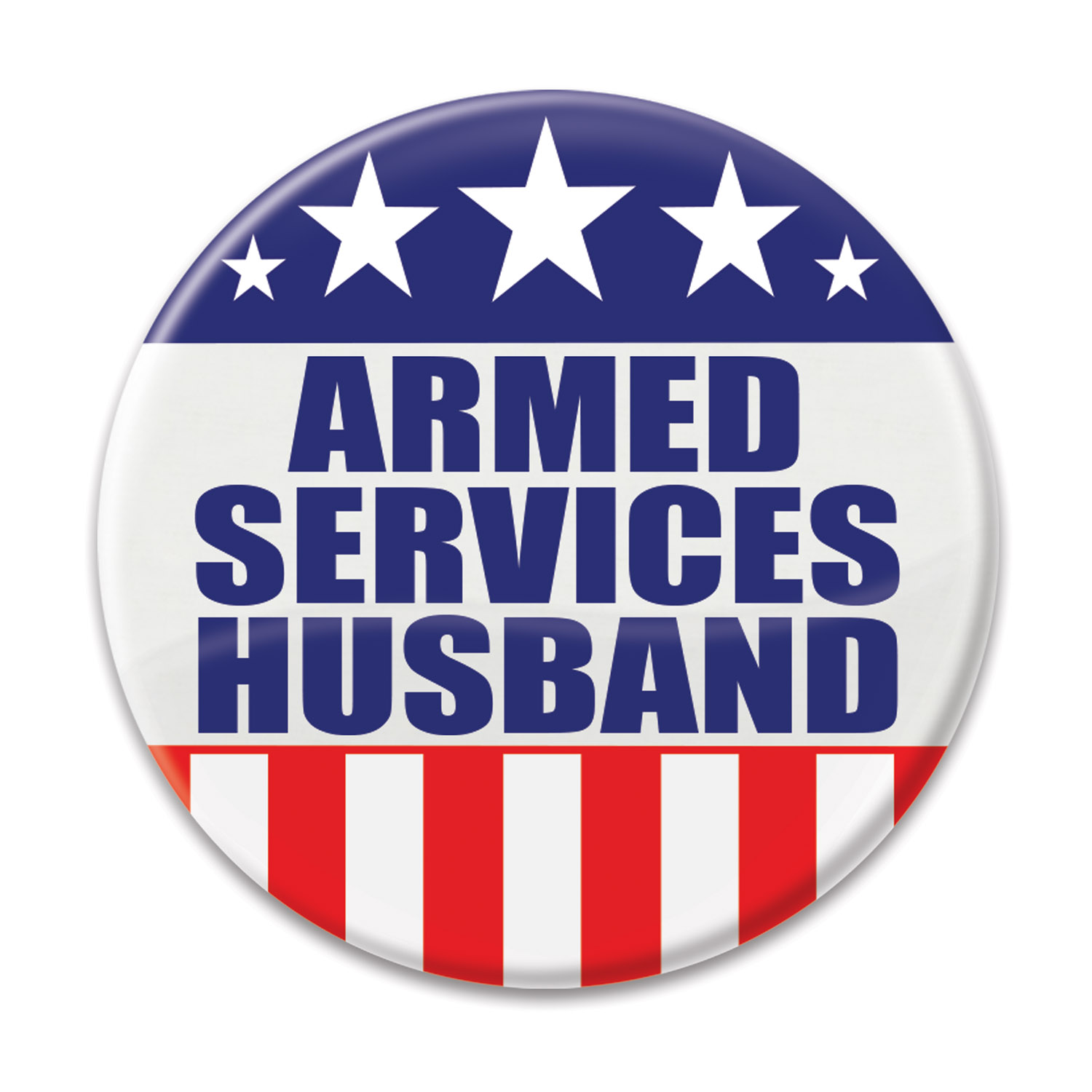 ARMED SERVICES HUSBAND BUTTON (6) image