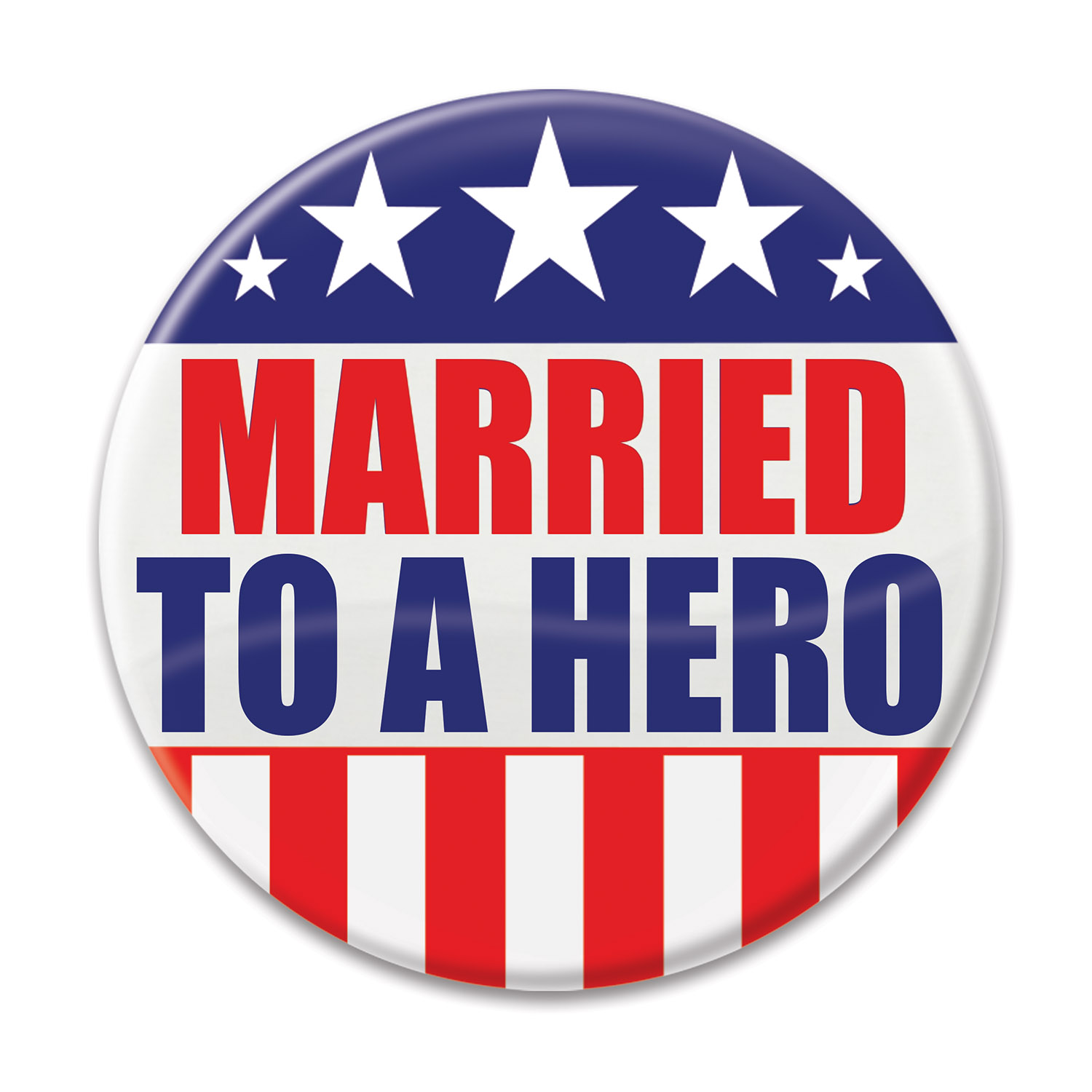 MARRIED TO A HERO BUTTON (6) image