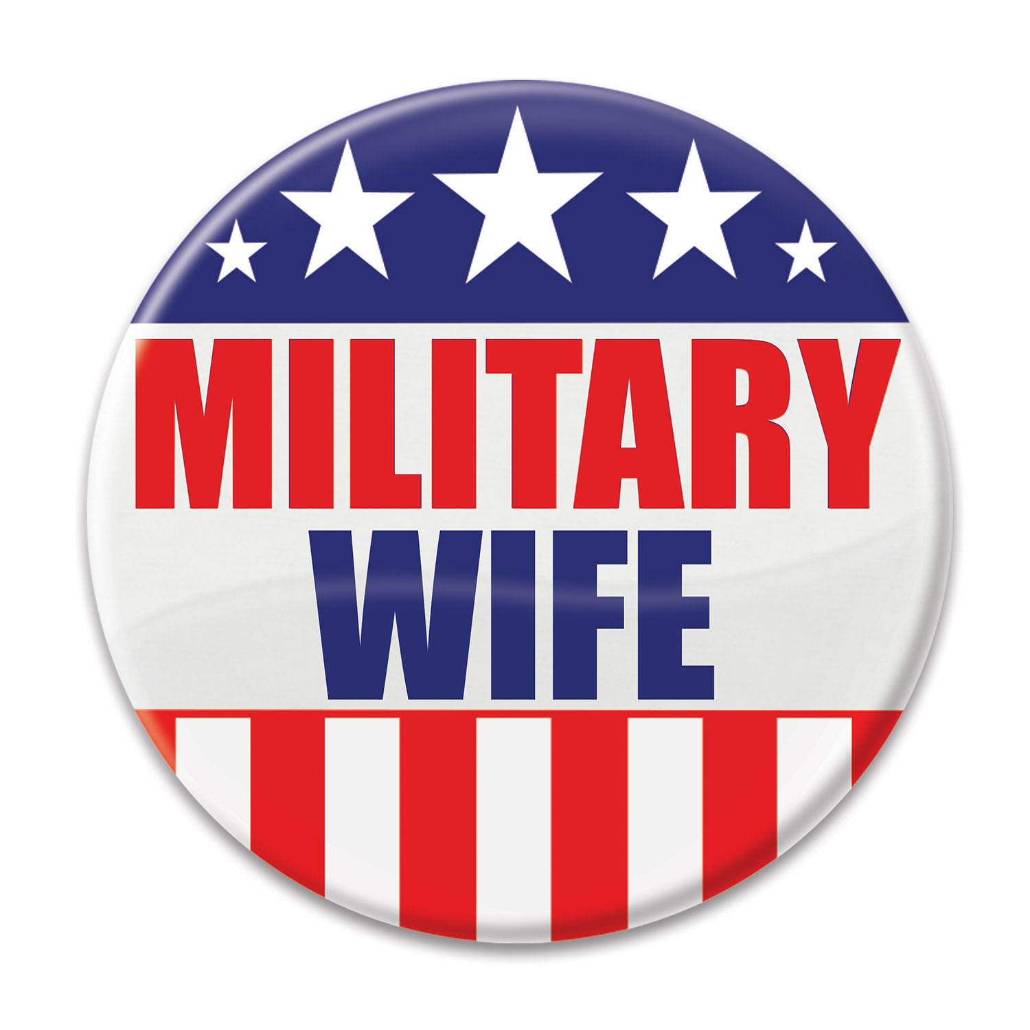 MILITARY WIFE BUTTON (6) image
